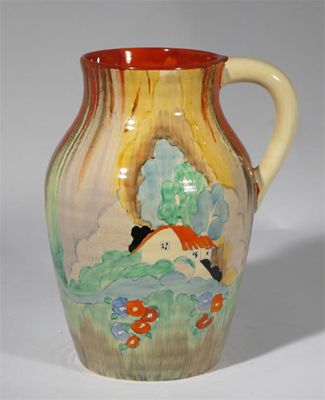 Appraisal: Forest Glen' a Clarice Cliff single-handled Isis painted in colours