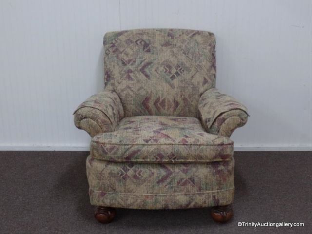 Appraisal: Large Full Size Cushioned Lounge Chair This is for a