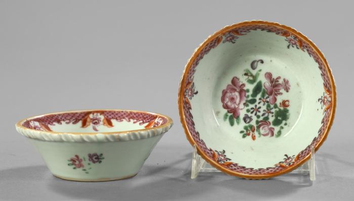 Appraisal: Diminutive Pair of Chinese Export Porcelain Dishes th century each