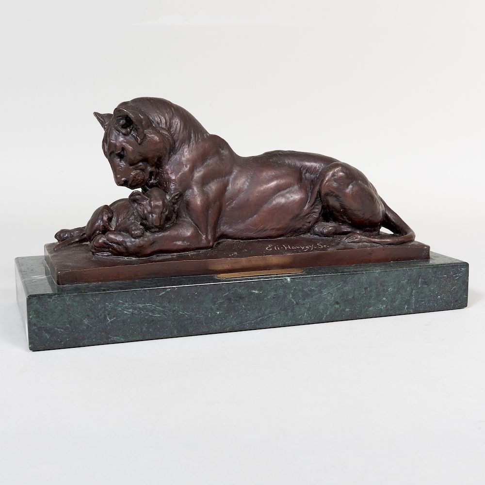 Appraisal: Eli Harvey - Maternal Caress Bronze inscribed 'Eli Harvey Sc