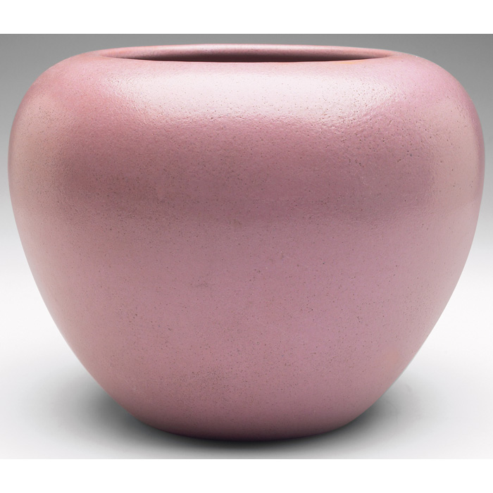 Appraisal: Saturday Evening Girls vase large bulbous shape under a pink