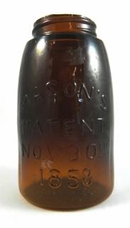 Appraisal: Fruit jar- reproduction marked 'Mason's arched Patent Nov th '