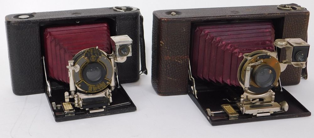 Appraisal: Lot of Kodak Folding Pocket Cameras Lot of Kodak Folding