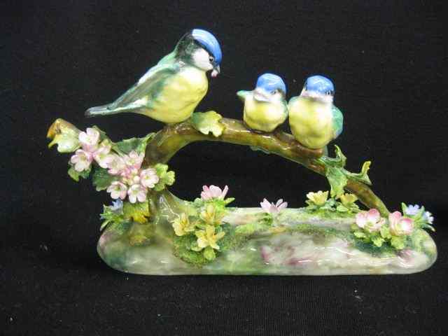 Appraisal: Crown Staffordshire Porcelain Bird Figurine mother of babies by J