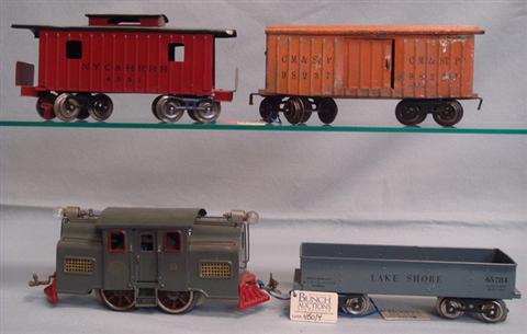 Appraisal: Lionel standard gauge train set gray locomotive cars some scratches