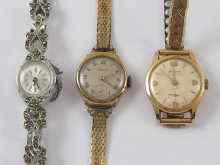 Appraisal: An ct gold lady's wrist watch by Jean Gaandy circa