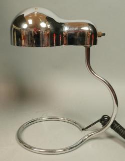 Appraisal: Modernist Chrome Desk Table Lamp JOE COLOMBO -- Dimensions H