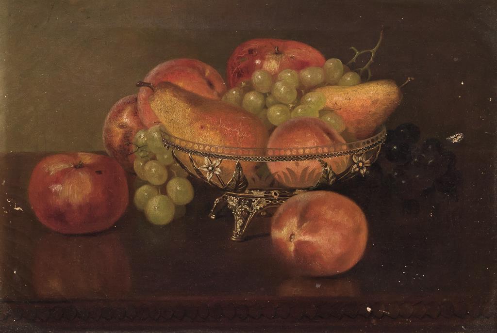 Appraisal: BRYANT CHAPIN attributed American - Still Life of Fruit on