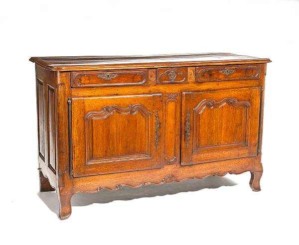 Appraisal: A Louis XV oak buffet third quarter th century The