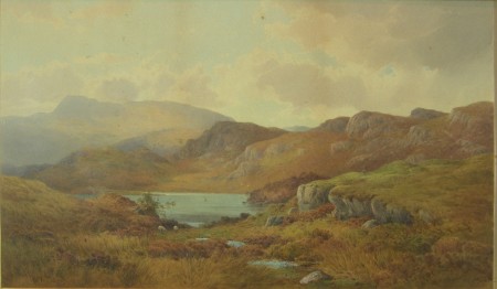 Appraisal: FREDERICK BOISSEREE BRITISH FL - A HIGHLAND LOCH Signed watercolour