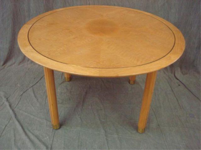 Appraisal: BAKER Midcentury Table with Leaves From a Manhattan home Dimensions