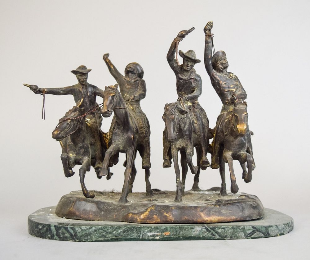 Appraisal: After Remington Bronze Coming Through the Rye After Frederic Remington