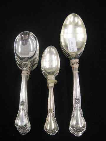 Appraisal: pcs Gorham ''Chantilly'' Sterling Silver includes tablespoons cream soups and