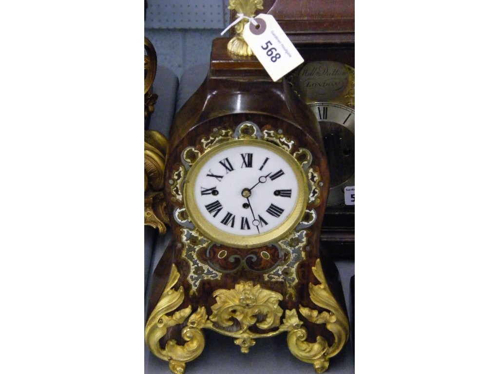 Appraisal: Austrian rosewood grand sonnerie three train mantel clock the movement