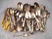 Appraisal: A Victorian silver child's spoon London wt g together with