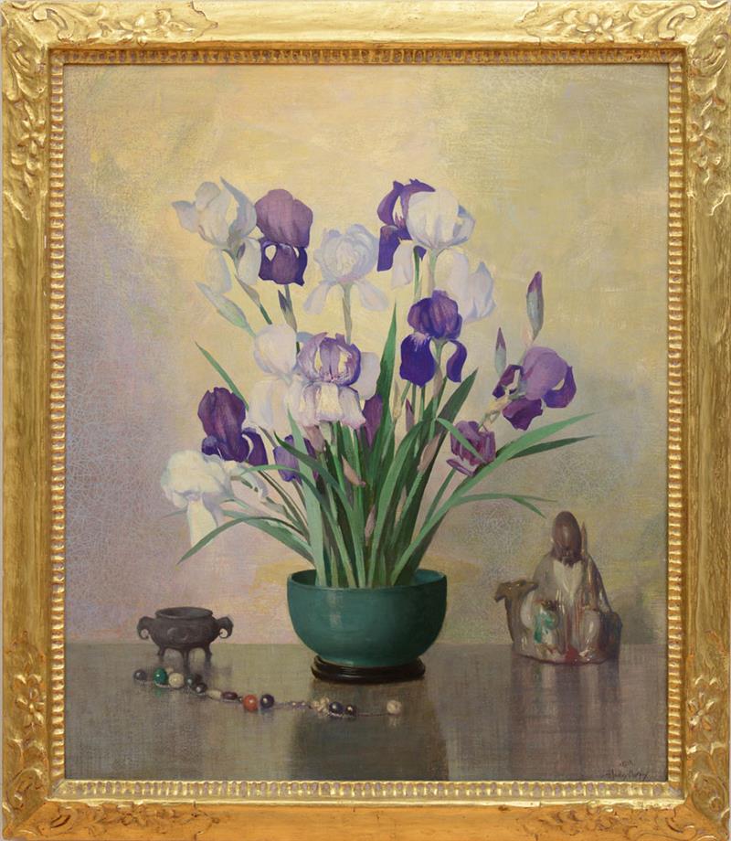 Appraisal: HERMANN DUDLEY MURPHY - IRIS Oil on canvas signed 'H