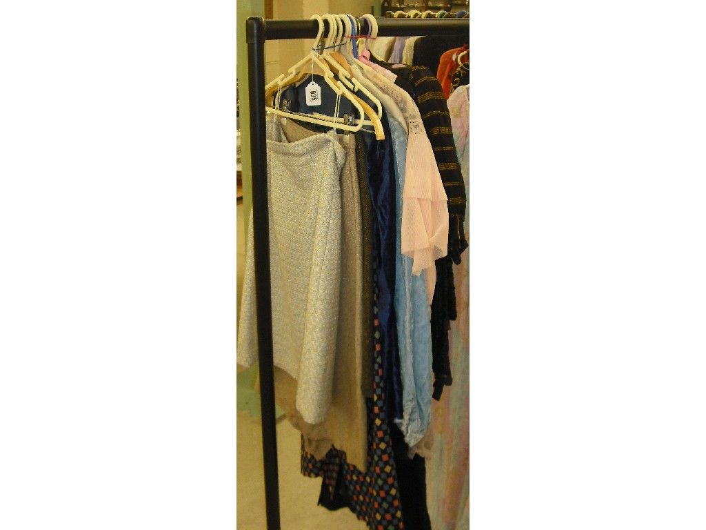 Appraisal: Selection of skirts and blouses to include a 's black