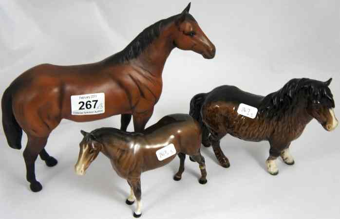 Appraisal: Beswick Quarter Horse Broken Front Leg Beswick Shetland Pony and