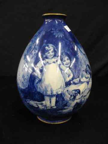 Appraisal: Royal Doulton ''Babe in the Woods'' Vase rich blue handpainted