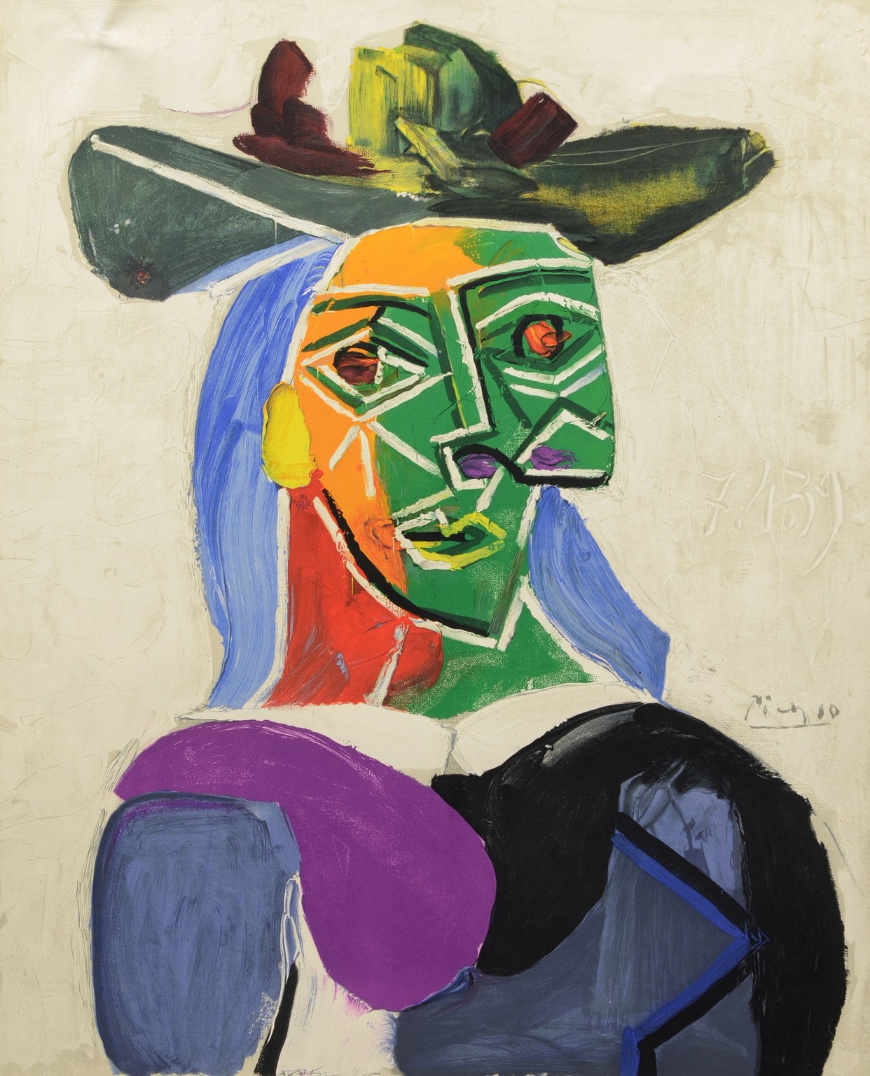 Appraisal: After Pablo Picasso printed by Henri Deschamps lithograph in colors