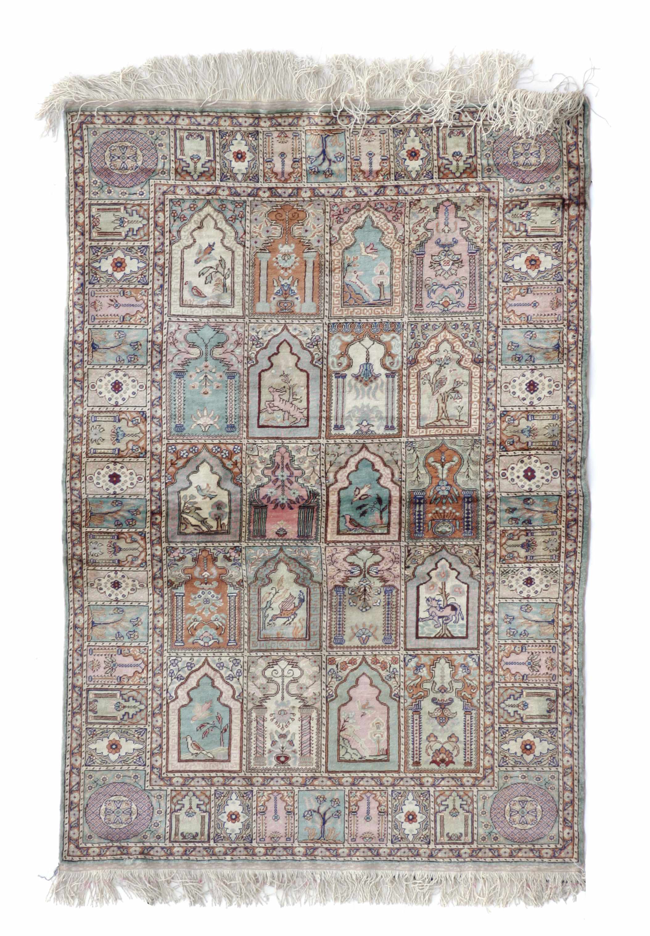 Appraisal: A Turkish rug size approximately ft in x ft in