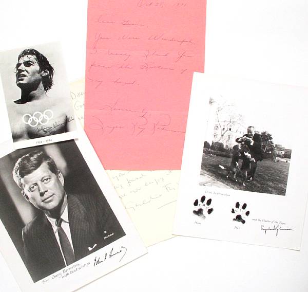 Appraisal: AUTOGRAPHS POLITICIANS AND CELEBRITIES This lot features a collection of