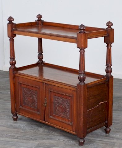 Appraisal: Mahogany Server Turn th Century Turn of the th Century