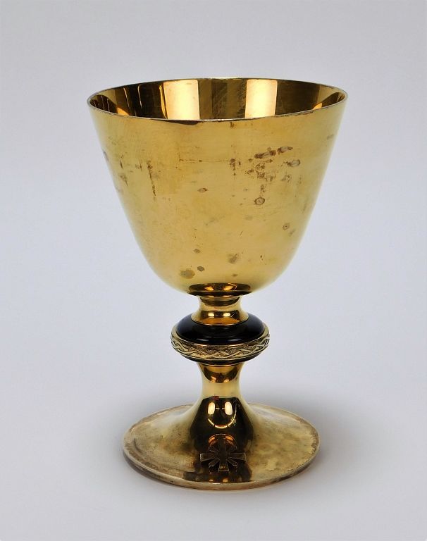 Appraisal: Gilles Beauregard Sterling Silver Chalice Canada th Century Wide rim