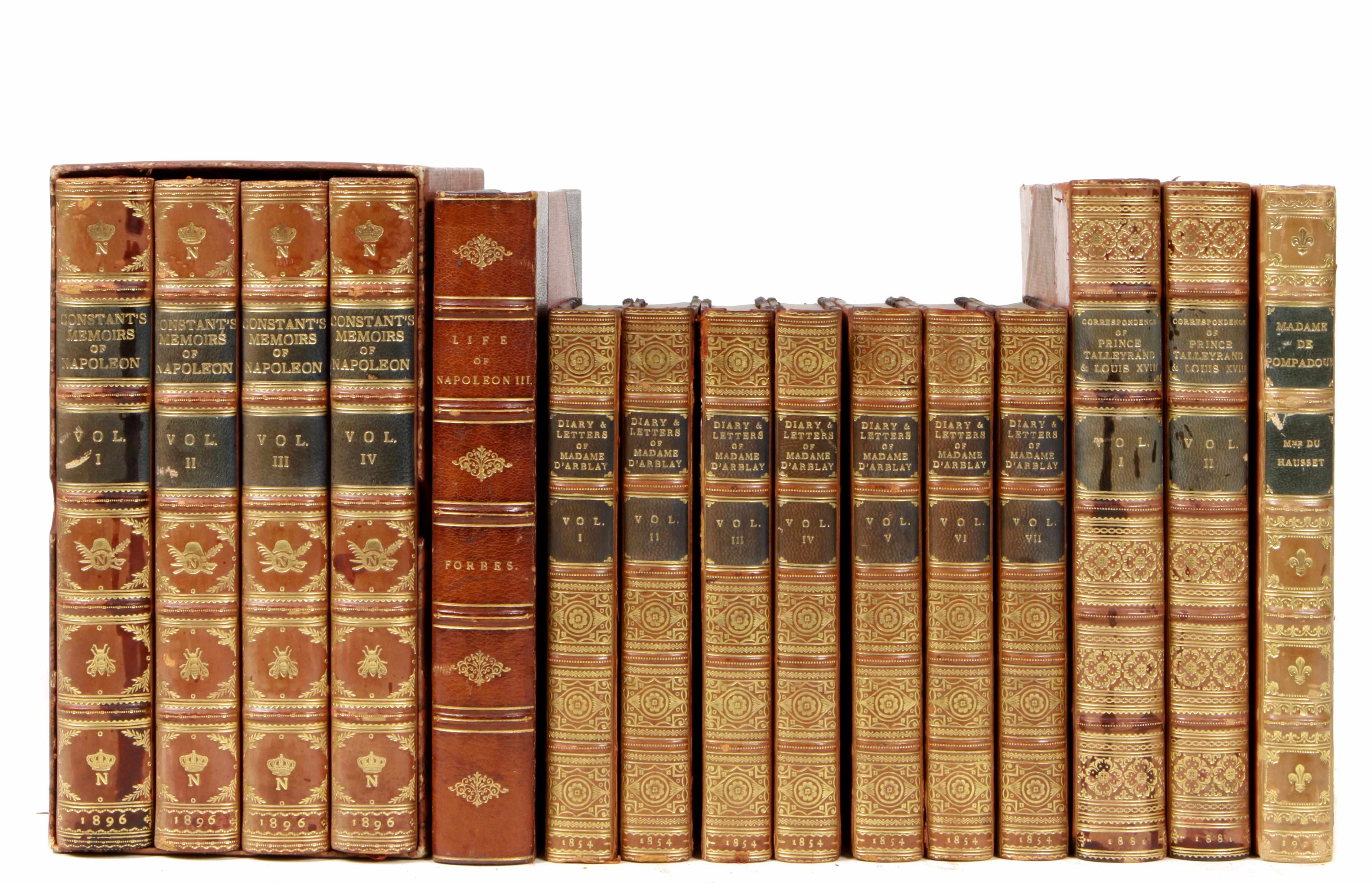 Appraisal: FRENCH HISTORY volumes including Memoirs of Constant The Emperor Napoleon's