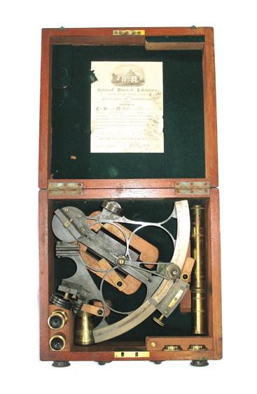 Appraisal: A SEXTANT IN A FITTED CASE with accessories the case