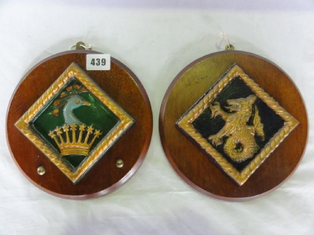 Appraisal: Two ships ward room plaques for HMS Sea Wolf and