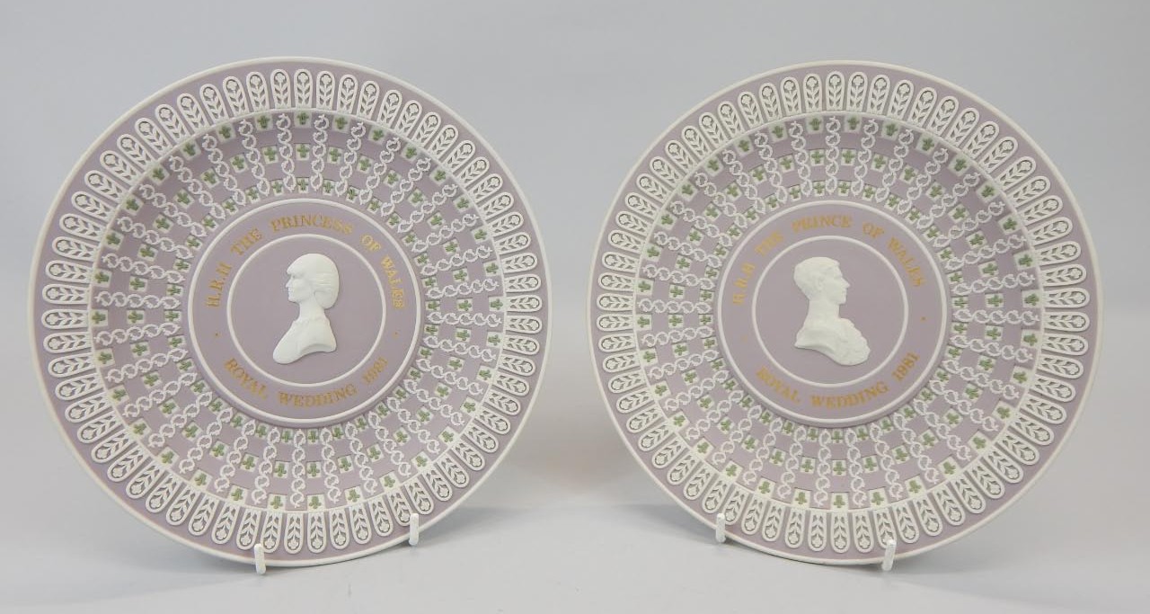 Appraisal: A pair of Wedgwood three colour Jasperware limited edition plaques