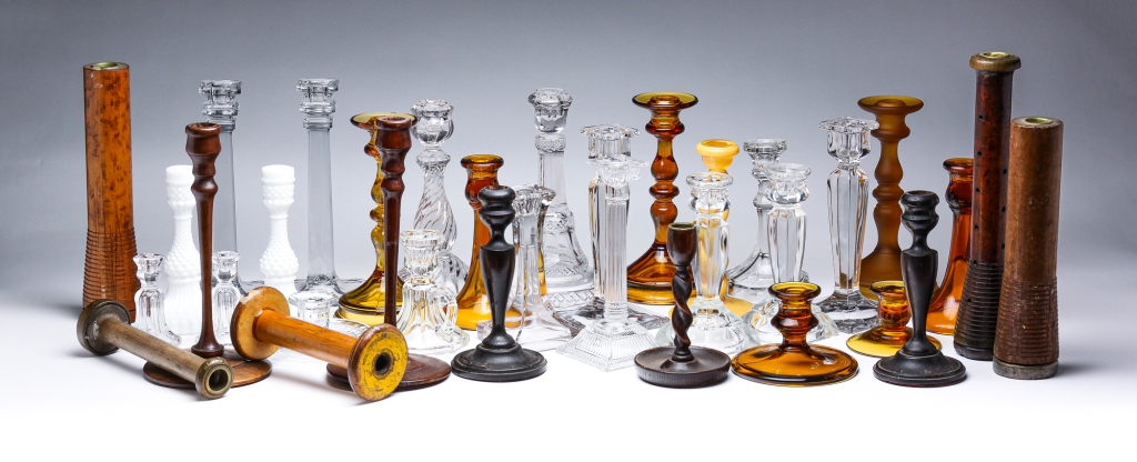 Appraisal: Twentieth century Mostly clear glass with some amber milk glass