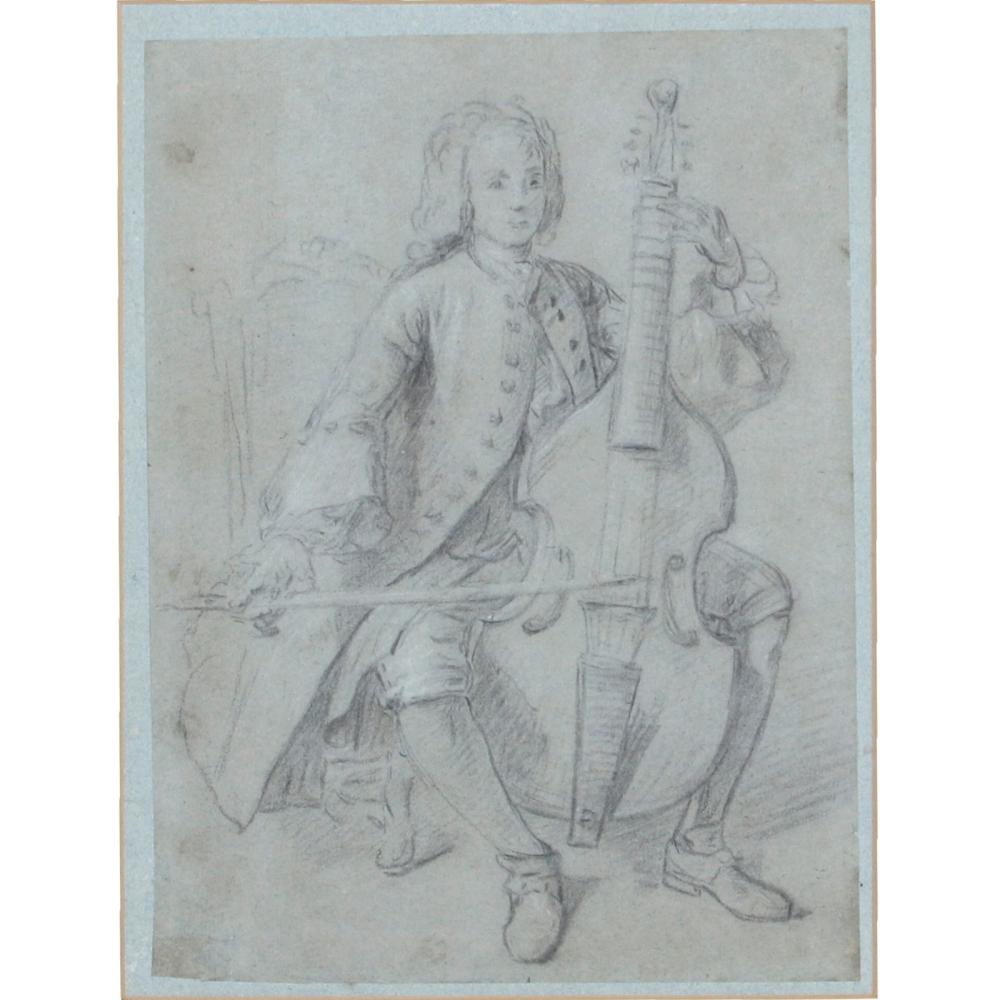 Appraisal: MARIN MARAIS PORTRAIT DRAWING IN PENCIL UNSIGNED H X W