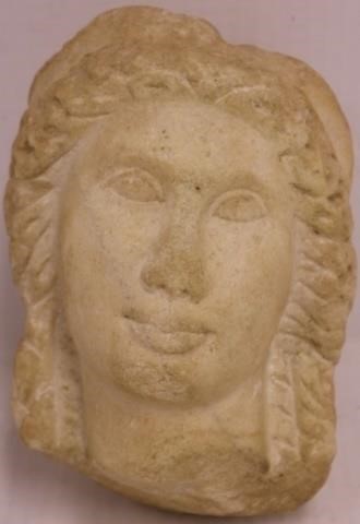 Appraisal: FRAGMENTARY ROMAN MABLE HEAD OF A WOMAN POSSIBLY ST OR