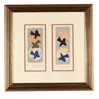 Appraisal: Georges Braque Fr lithographs in color both signed in pencil