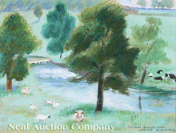 Appraisal: Mildred Nungester Wolfe American Mississippi - English Stream pastel on