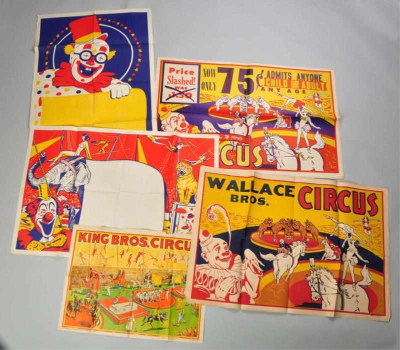 Appraisal: Lot of Circus Posters s to s This lot includes