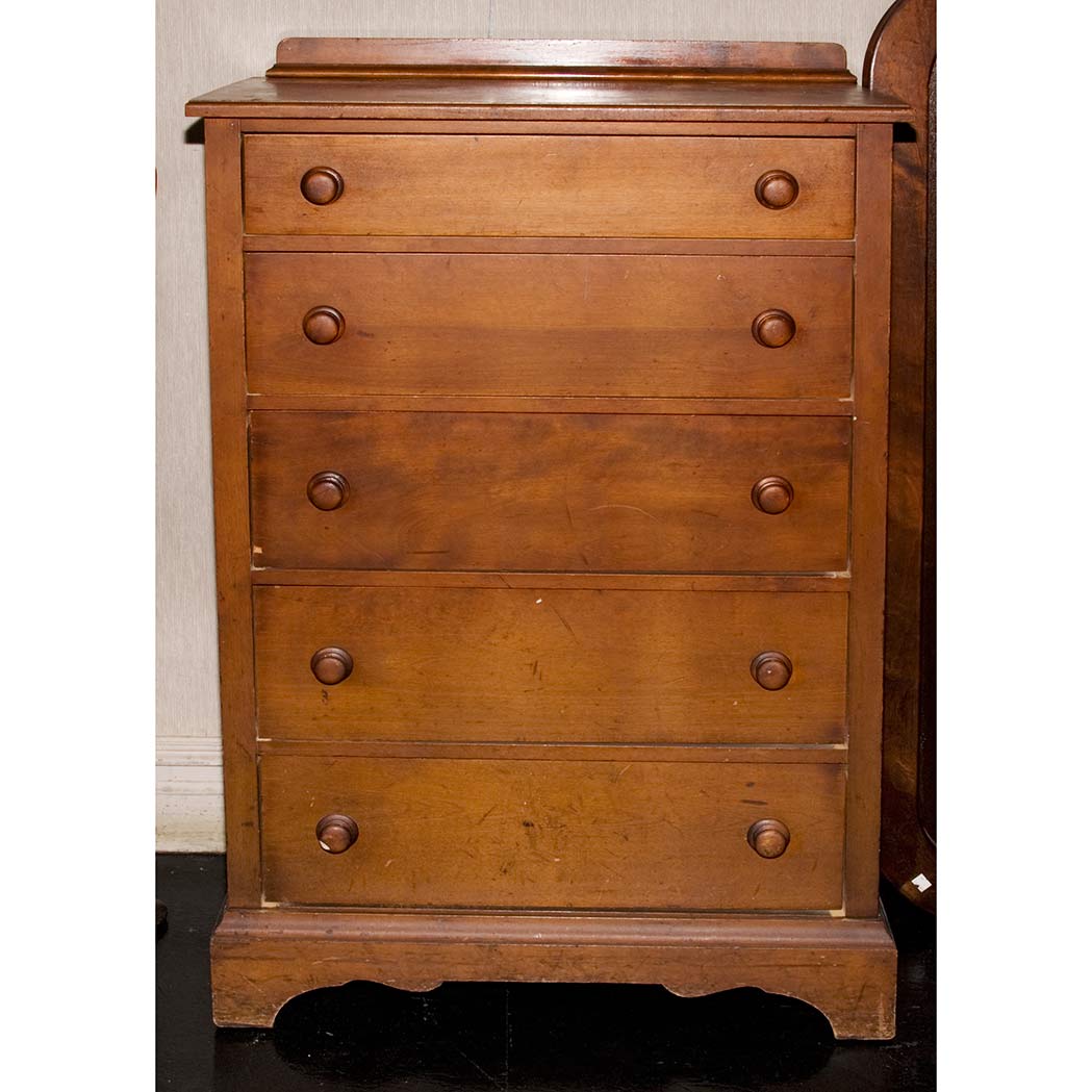 Appraisal: American Mahogany Chest of Drawers Height inches width inches depth