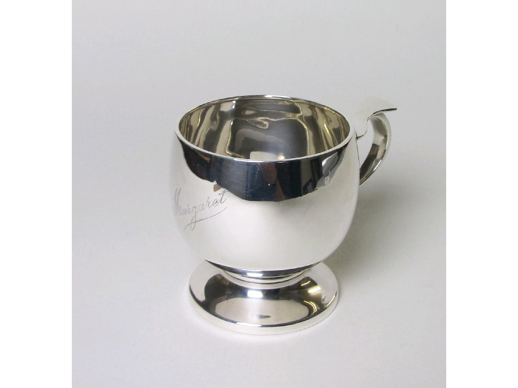 Appraisal: Silver christening mug Birmingham