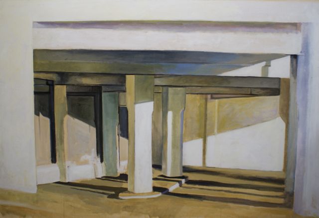 Appraisal: Andrew Bennett born am Light The Old Service Station oil