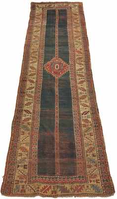 Appraisal: An Estate Persian Kazak Runner Apprx '- x '- Flat