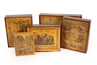 Appraisal: A collection of five Victorian jigsaws various sizes and themes