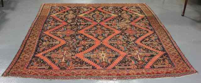 Appraisal: Caucasian Scatter Rug From a Scarsdale NY estate Dimensions ''