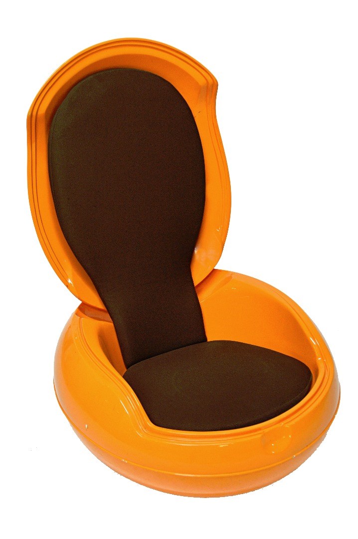 Appraisal: A Garden Egg Chair circa in yellow polyurethane made by