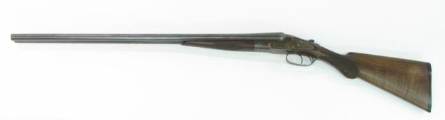 Appraisal: Baker Gun Company ga side-by-side double barrel hammerless shot gun