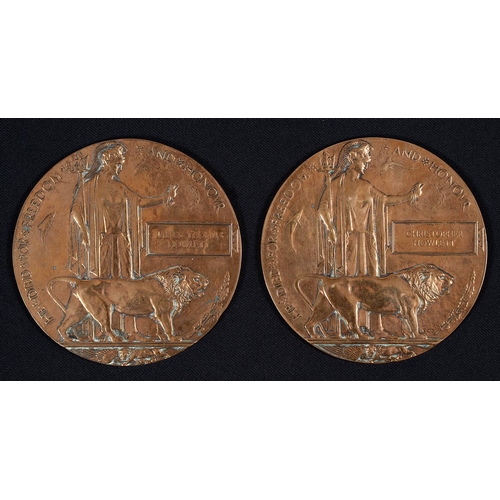 Appraisal: World War One memorial plaques to brothers - Christopher Howlett