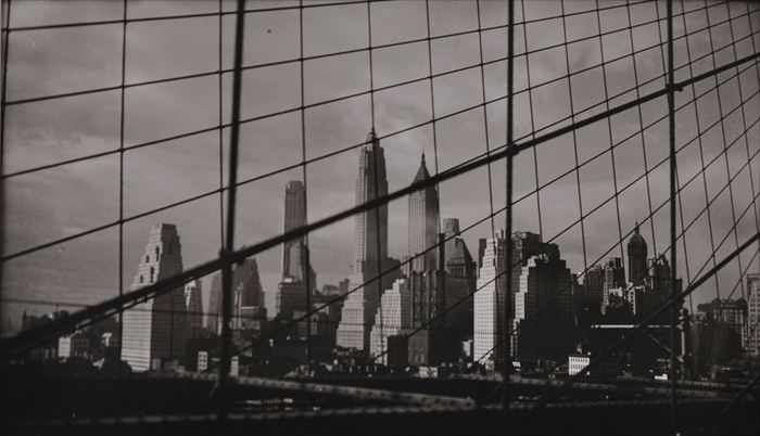 Appraisal: FRED ZINNEMANN - ADIEU NEW YORK AND MANHATTAN SEEN FROM