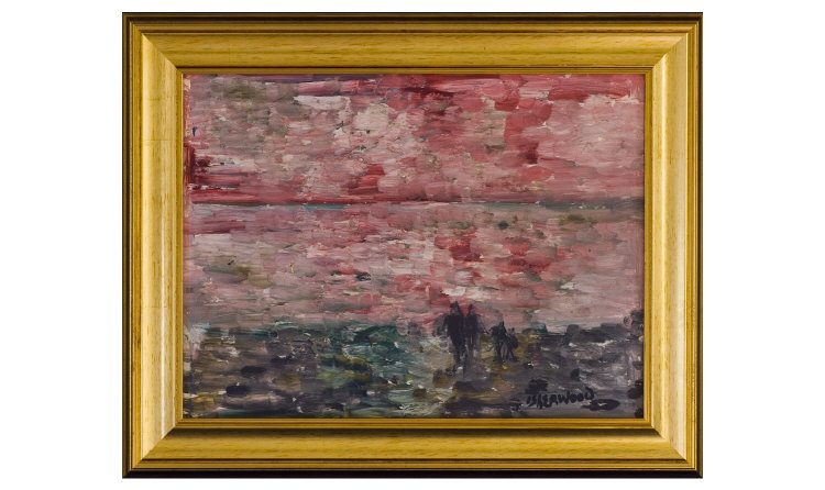 Appraisal: Lawrence Isherwood - Title Pink Sea - Aberystwyth Oil on