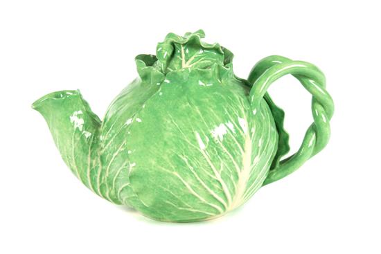 Appraisal: Sale Lot A Dodie Thayer Lettuce Ware Tea Pot Height